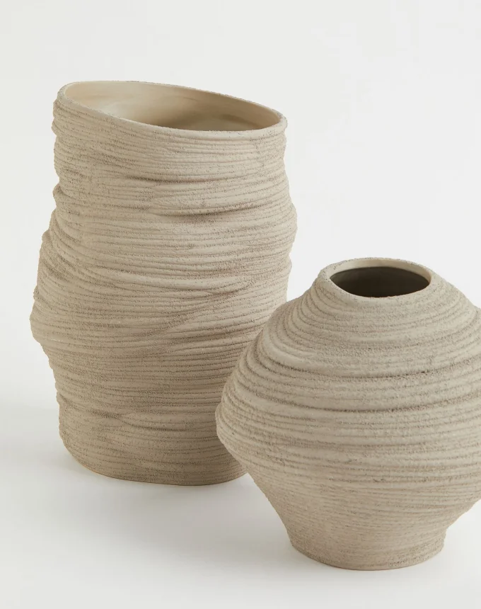 Asymmetric Stoneware Vase